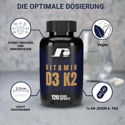 Vitamin D3 5.600 I.E. K2 120 Kapseln 200 mcg
