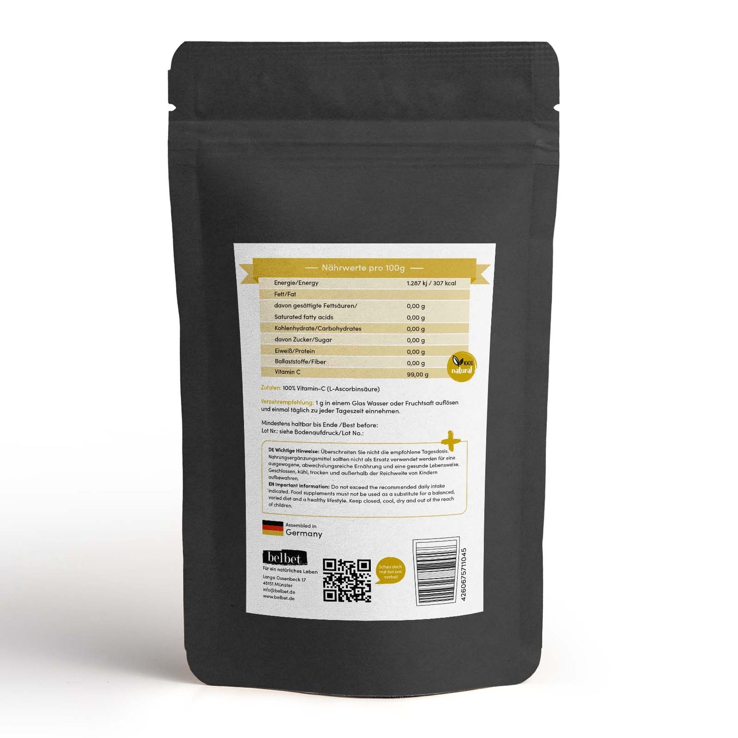 Vitamin C Pulver Ascorbinsäure 1 KG