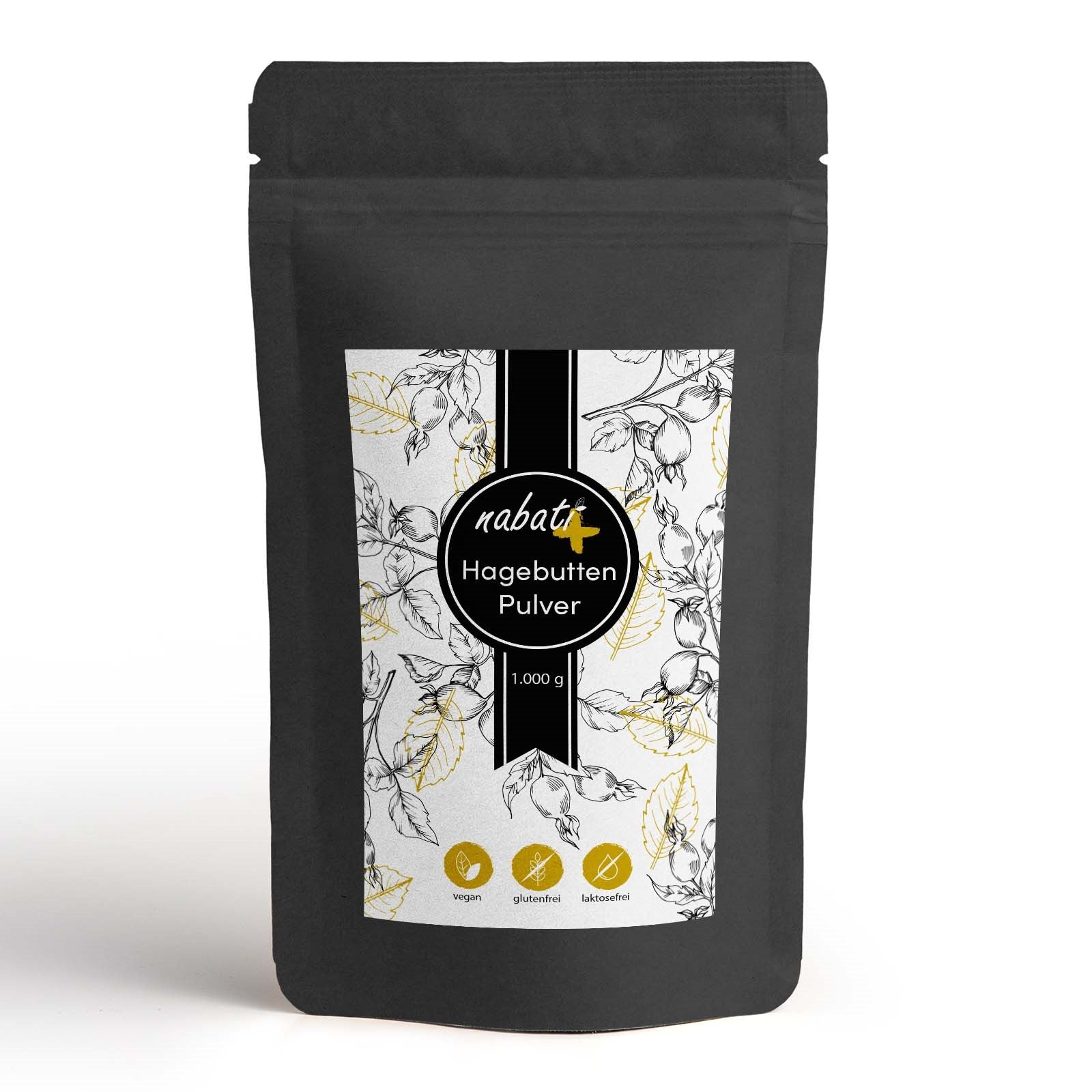 Hagebuttenpulver 1000g | Schonend getrocknet & fein gemahlen | Naturreines Pulver für Smoothies, Joghurt & Müsli